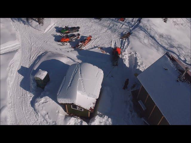 Roof Snow removal fun