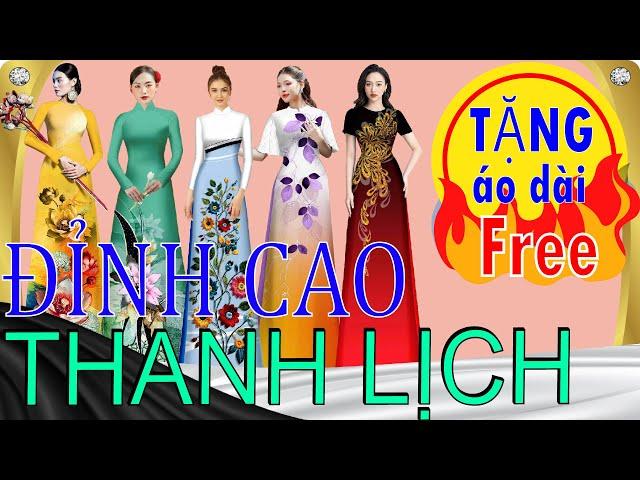 Mẫu áo dài đẹp nhất Thanh Lịch TỘT ĐỈNH Bạn nên có 1 chiếc