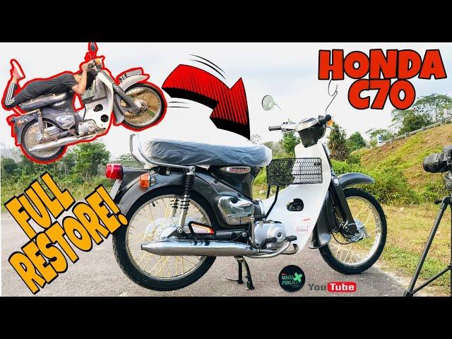 Full Restoration of Honda C70 (1975) - Time Lapse | Motorcycle Restoration - Classic - (CUB)