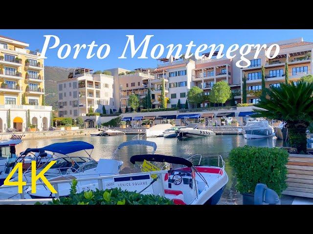 Tivat, Porto Montenegro  November Walk ️ 2023 4K 60fps Walking Tour with Captions