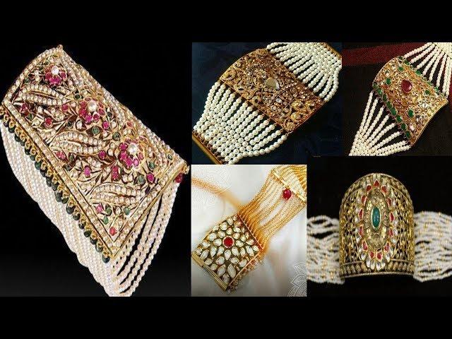 Rajasthani jadau cuff // bracelet // punachi designs ||#2019# rajasthani jewellery ||