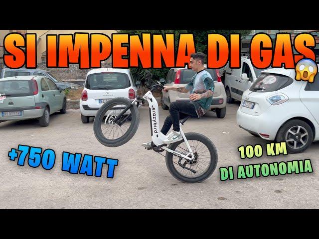 LA FATBIKE DA 750 WATT OMOLOGATA Crazybird EBIKE CB60