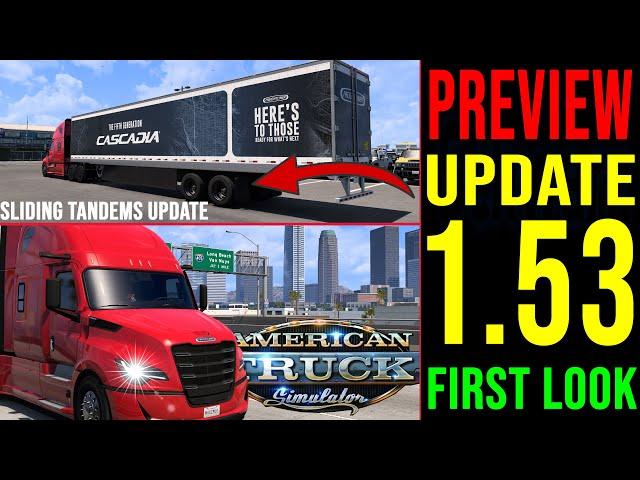 ATS 1.53 Update First Look NEWS  Preview Gameplay der 1.54 OPEN BETA