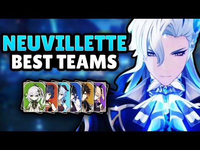 The BEST NEUVILLETTE Teams in Genshin Impact | Hypercarry, Electro Charged, and more! (Team guide)