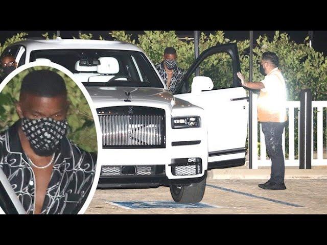 Jamie Foxx Leaves Nobu In His Swanky $500K Rolls Royce Phantom