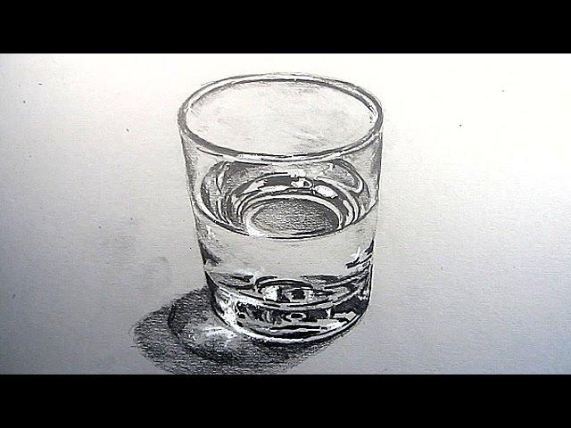 How to Draw a Glass of Water: Narrated Step by Step