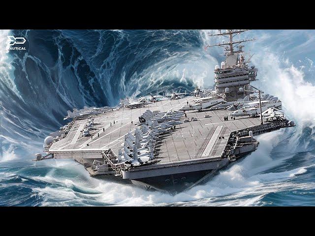 World's Largest Aircraft Carrier ROCKED By Deadly Storm, Then This Happened...