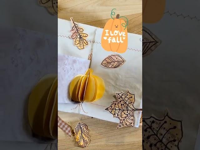 Pumpkin Interactive Journal Insert Sneak Peek: Fall Dollar Tree Junk Journal Challenge