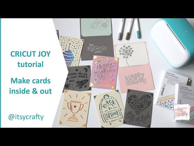 Cricut Joy tutorial | Make cards inside and out | Great for beginners