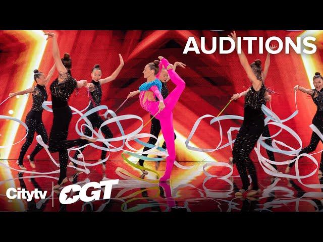 Rhythmic Gymnast Carmel Kallemaa is a Star on the CGT Stage! | Canada's Got Talent 2024