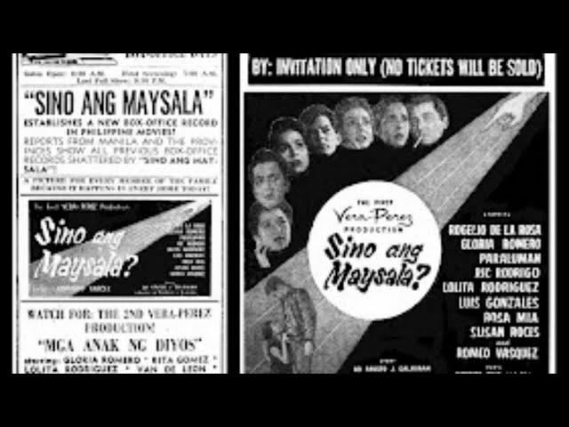 "Sino ang Maysala"  1957  a star Studded movie  Gloria Romero | Paraluman | Lolita Rodriguez