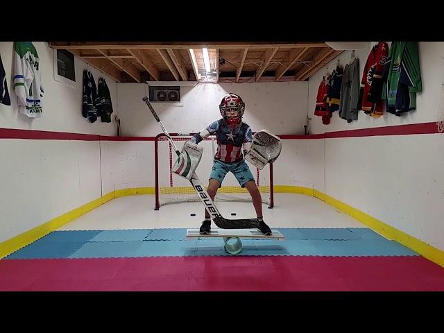 D'Artagnan Tapler -Winter '18 Off Ice Hockey Goalie Training at Home