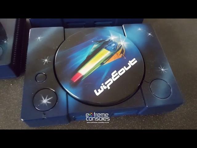 Wipeout Playstation custom consoles by Extreme Consoles