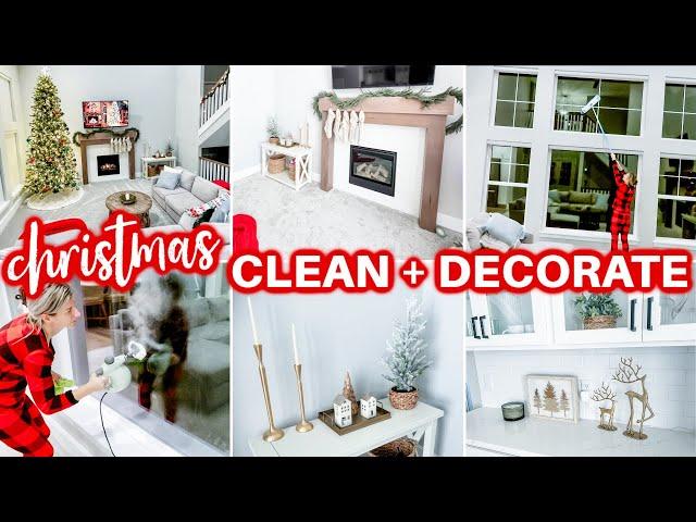 NEW! CHRISTMAS CLEAN + DECORATE WITH ME | CHRISTMAS DECORATING IDEAS 2023 | CLEANING MOTIVATION