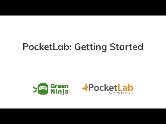 PocketLab: Getting Started