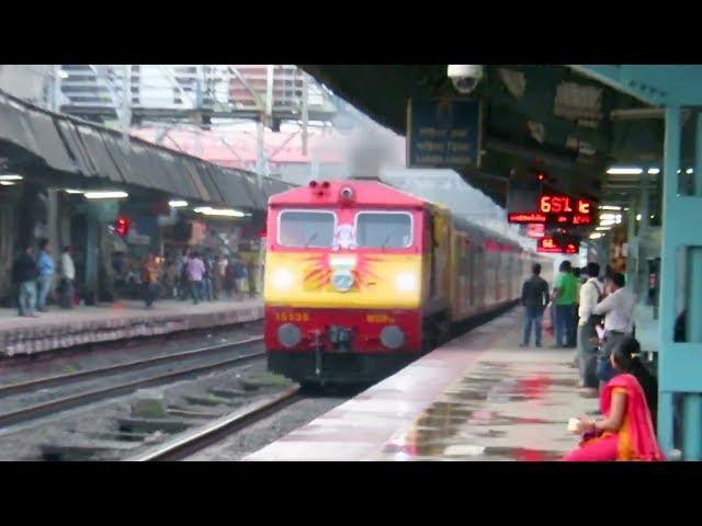 Fast & Furious : Goa - Mumbai Tejas Express with Smoking KYN WDP3A vs Mumbai Local : Indian Railways