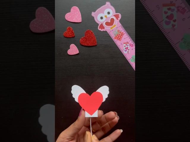 DIY heart with moving wings | Valentines day paper craft ideas