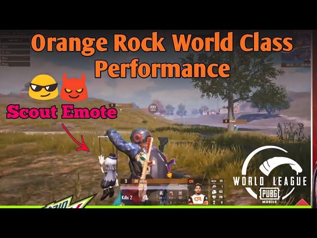 World Class Performance by Orange Rock PMWL Finals | Orange Rock 14 kills Chicken dinner | Scout