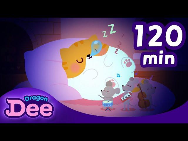 Baby Kitten Lullaby Brahms | 2 Hours | Lullaby for kids | Dragon Dee Songs for Children