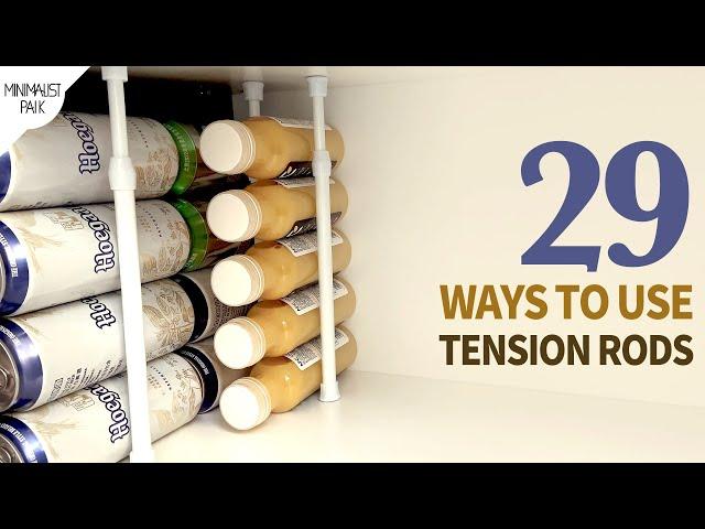 29 Genius Ways to Utilize Tension Rods for an Organized and Efficient Home