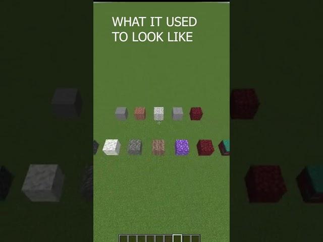 WHAT IT USED TO LOOK LIKE    #shorts #minecraft