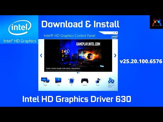 Download & Install Intel(R) HD & UHD Graphics 630 Standard Driver