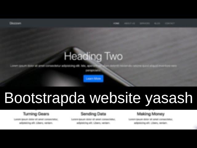 Bootstrapda website yasash