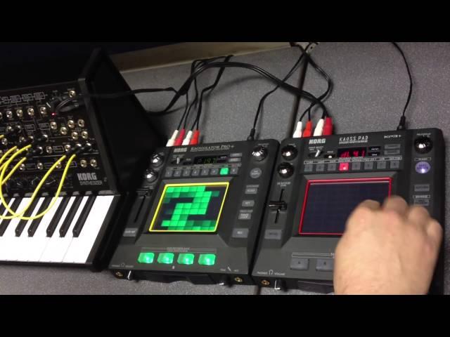 Analog and Digital: Korg MS-20 Mini with Kaossilator Pro+ and KP3+