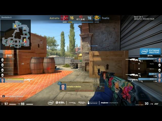 Dev1ce 1v3 clutch on overtimes!