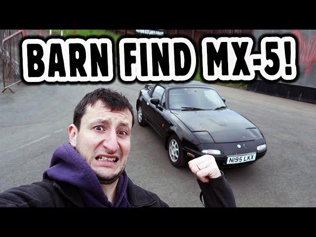 DRIFTING A BARN FIND!  MAZDA MX-5 MIATA EUNOS ROADSTER