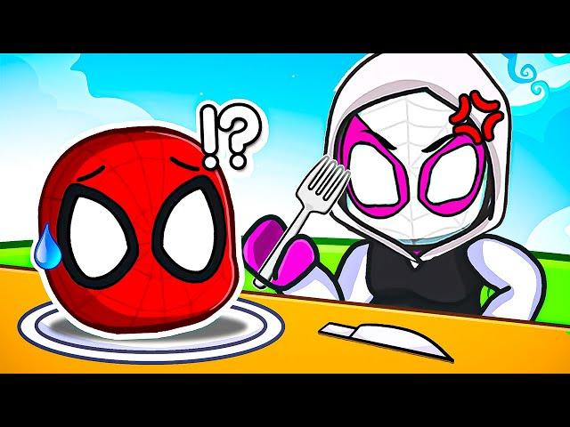 Roblox EAT ME with Spiderman and Gwen!