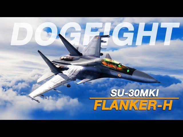 JF-17 Thunder Vs Indian Su-30MKI Flanker-H Dogfight | Digital Combat Simulator | DCS |