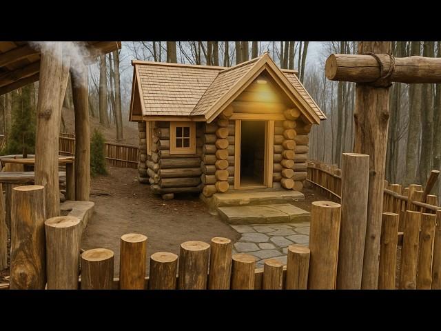 We Built This Mansion in the Middle of the Forest for 365 Days to Survive