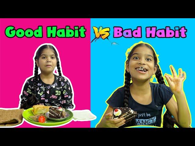 GOOD HABITS v/s BAD HABITS comedy video || rider mallesh atoz videos || good habbits child videos