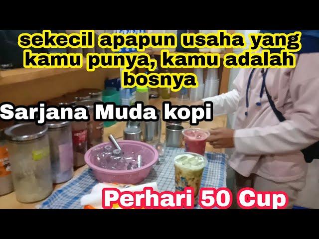 inspirasi usaha sarjana muda kopi minuman kekinian yang laris manis