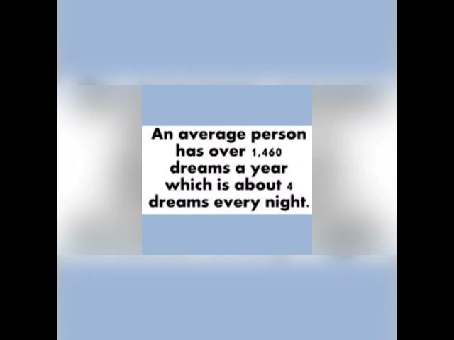# total dreams over a year# in life span# dreams# daily counting # scientific # universal # facts