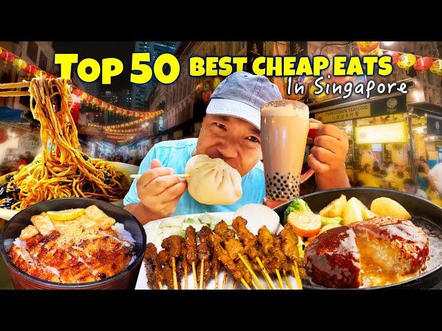 Top 50 BEST Local CHEAP EATS in Singapore! From Hawker Centers to Michelin Foods