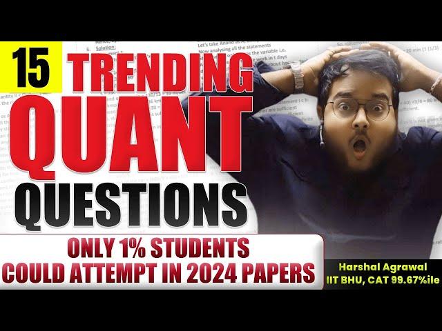 Top 15 Quant Questions for Bank Exams | Only 1% Students Solved in 2024 | 2024 का Trending Quant