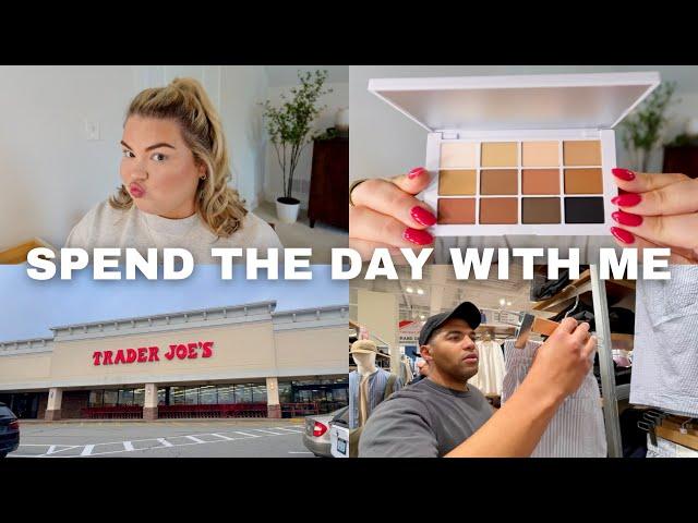 NEW TIKTOK MAKEUP TREND, MALL SHOPPING + TRADER JOES | DAILY VLOG