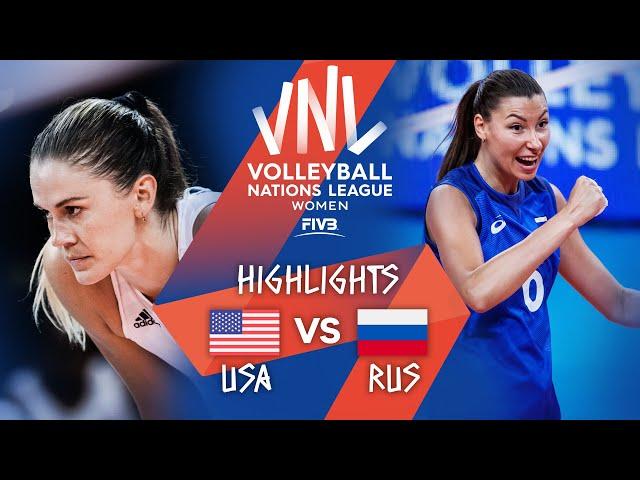USA vs. RUS - Highlights Week 5 | Women's VNL 2021