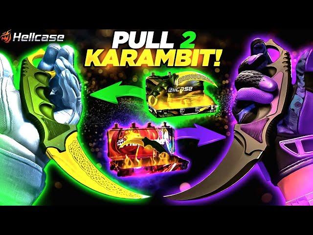 DROP 2 KARAMBIT ON THE BATTLE ON HELLCASE !! ?! ! HELLCASE PROMO CODE 2025 ! HELLCASE CASE OPENING !