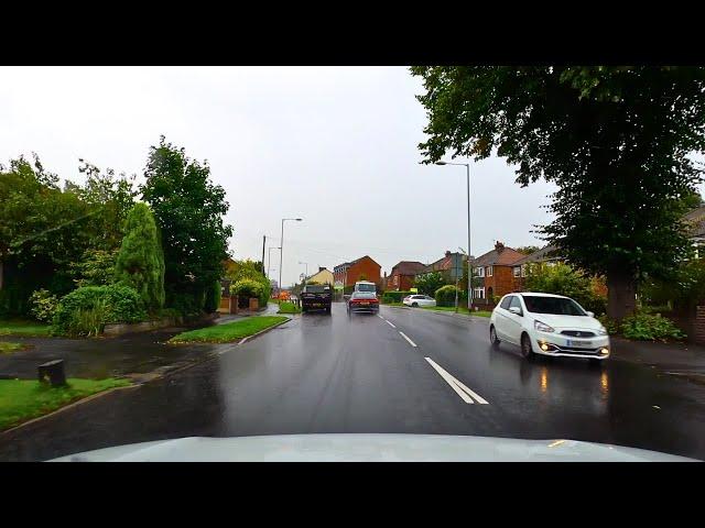 Rainy Drive though English Countryside, Stockport to Buxton 4K