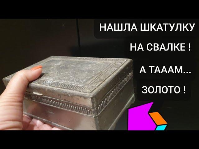 Нашла на свалке шкатулку . Открыла и ОбАлДеЛа ! А там золото серебро ! Не свалка а ювелирный магазин