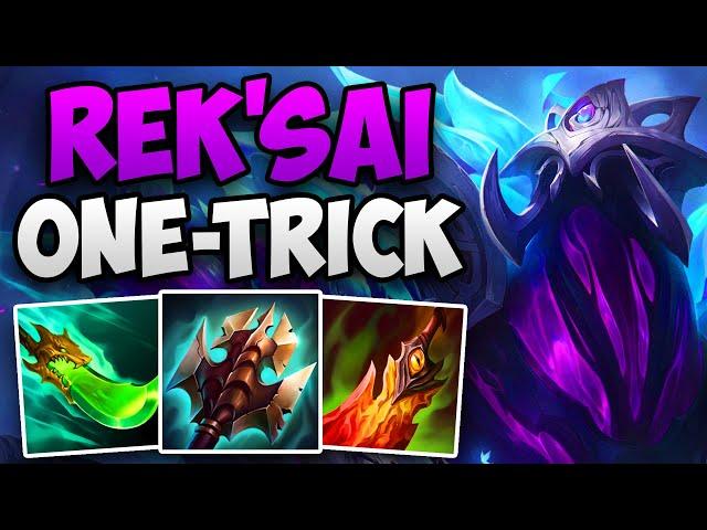 CHALLENGER REK'SAI ONE-TRICK FULL JUNGLE GAMEPLAY! | CHALLENGER JUNGLE REK'SAI | Patch 14.10 S14