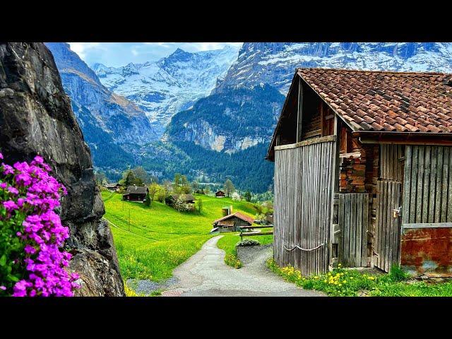 Grindelwald, Switzerland 4K - the most beautiful villages in the world - A fairytale village