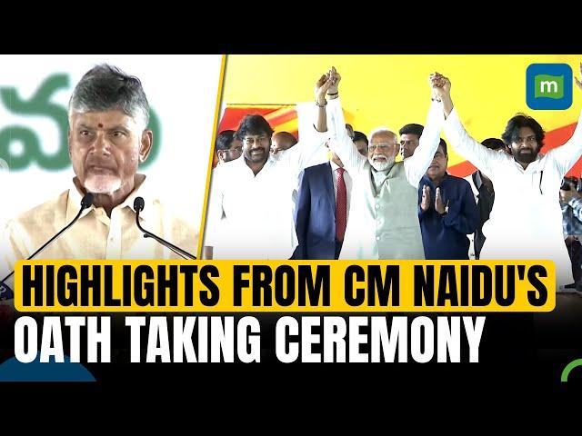 Chandrababu Naidu Takes Oath for Fourth Time As Andhra CM | Highlights From The Event