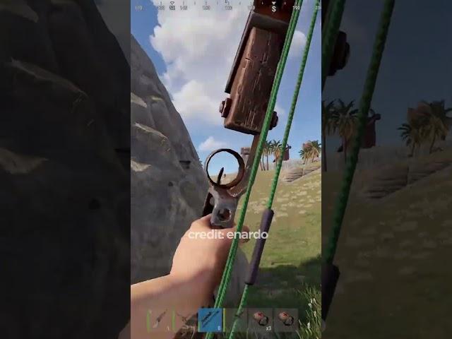 Compound bow + waterpipe = loot - Rust