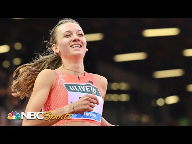 Femke Bol's meet record holds off Americans in tough Florence 400 hurdles clash | NBC Sports