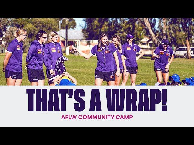 That's a wrap! AFLW takes on community camp