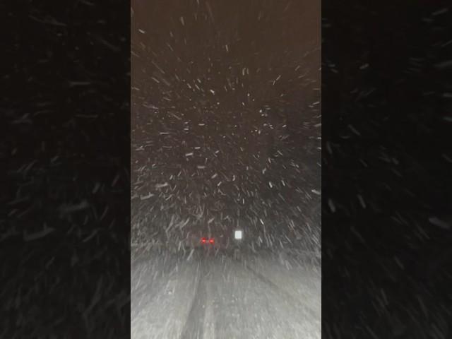 Driving thru winter storm in NYC